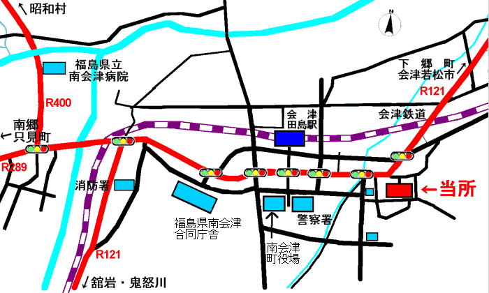 事務所近辺簡易地図