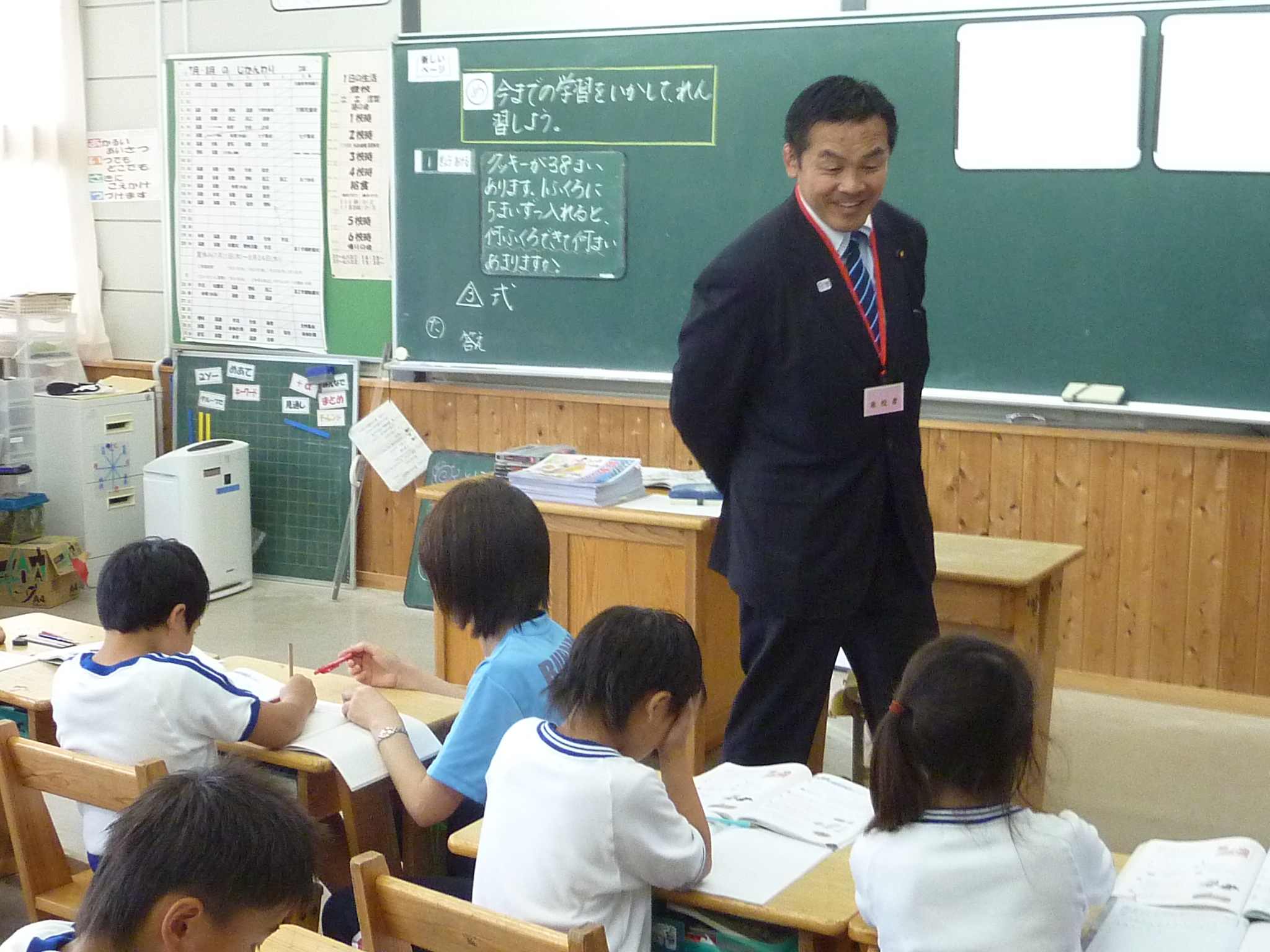 馳文部科学大臣 福島県の学校視察の画像1