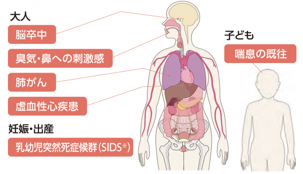 受動喫煙の健康影響