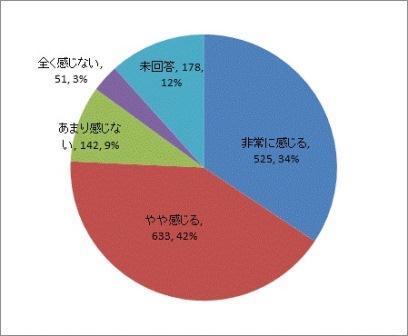 アンケート結果の円グラフです