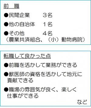 前職の回答の例示