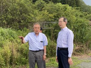 内堀知事現視察の様子1