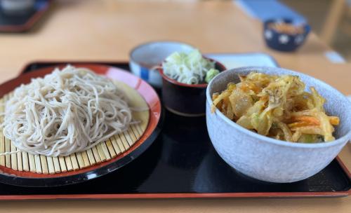 そばとかき揚げ丼のセット