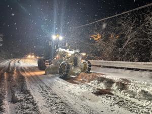 夜間除雪