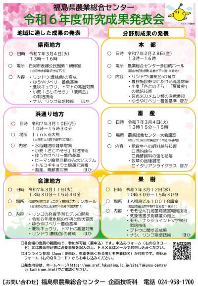 成果発表会チラシ