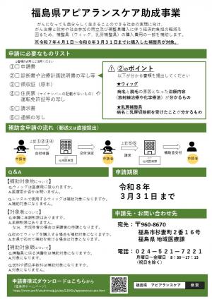 福島県アピアランスケア助成事業について（２）