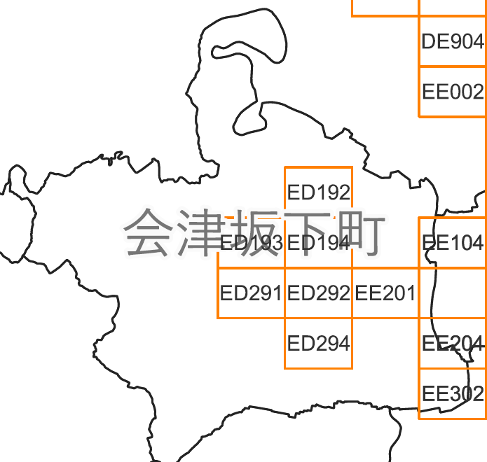 指定道路図（会津坂下町）
