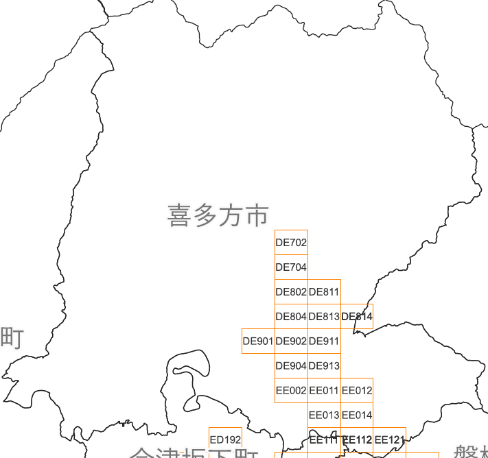指定道路図（喜多方市）