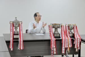 ふたば未来学園中学校 全国中学校体育大会バドミントン競技優勝報告写真2