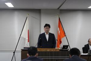 一般質問（佐藤徹哉議員）の写真