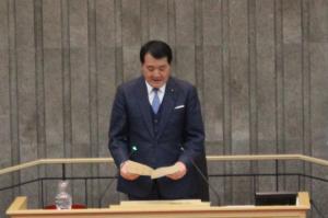 2月定例会議長挨拶の写真