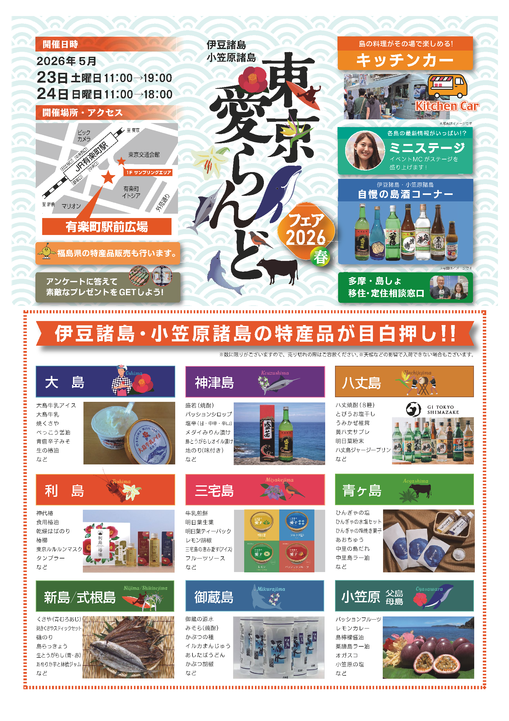 愛らんどフェアチラシ裏面