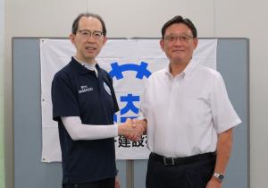知事と社長