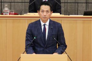 一般質問（猪俣明伸議員）の写真