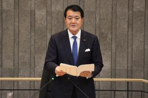 9月定例会閉会の議長挨拶の写真