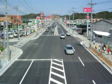 福島県の街路整備の事例について・3・101平磐城線（岡小名工区）整備後