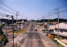 まちづくり推進課 福島県の街路整備の事例について・3・101平磐城線（岡小名工区）整備前