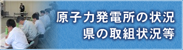 原子力発電所の状況・県の取組状況など