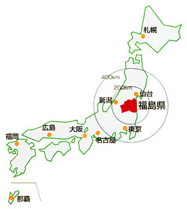 福島県の位置