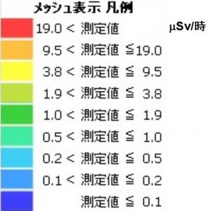 メッシュ表示凡例