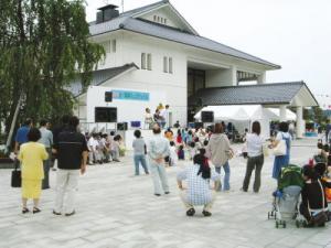 あだたら清流センターでの下水道まつりの様子