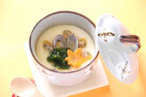 アサリのあんかけ茶わん蒸し